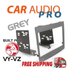 VY VZ COMMODORE DOUBLE DIN CAR STEREO FACIA FASCIA KIT GREY 2DIN DASH RADIO KIT