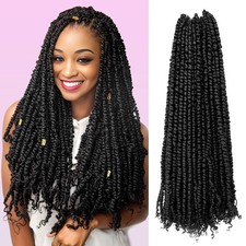KAVSORAPI 24" Pre-Looped Passion Twist Braiding Hair