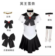 Cosplay Costume Woman's Bow Dress Full Outfit Uniform Anime Sailor Moon