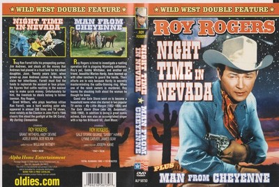 Night Time in Nevada / Man From Cheyenne - Roy Rogers DVD W/case Nice!