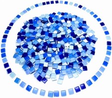 500G/ 1.1LB Bulk Crystal Mosaic Tiles, Assorted Color Opaque Mosaic Glass Crafts