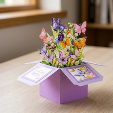Butterfly 3D Pop-Up Card - Exquisite Greeting...