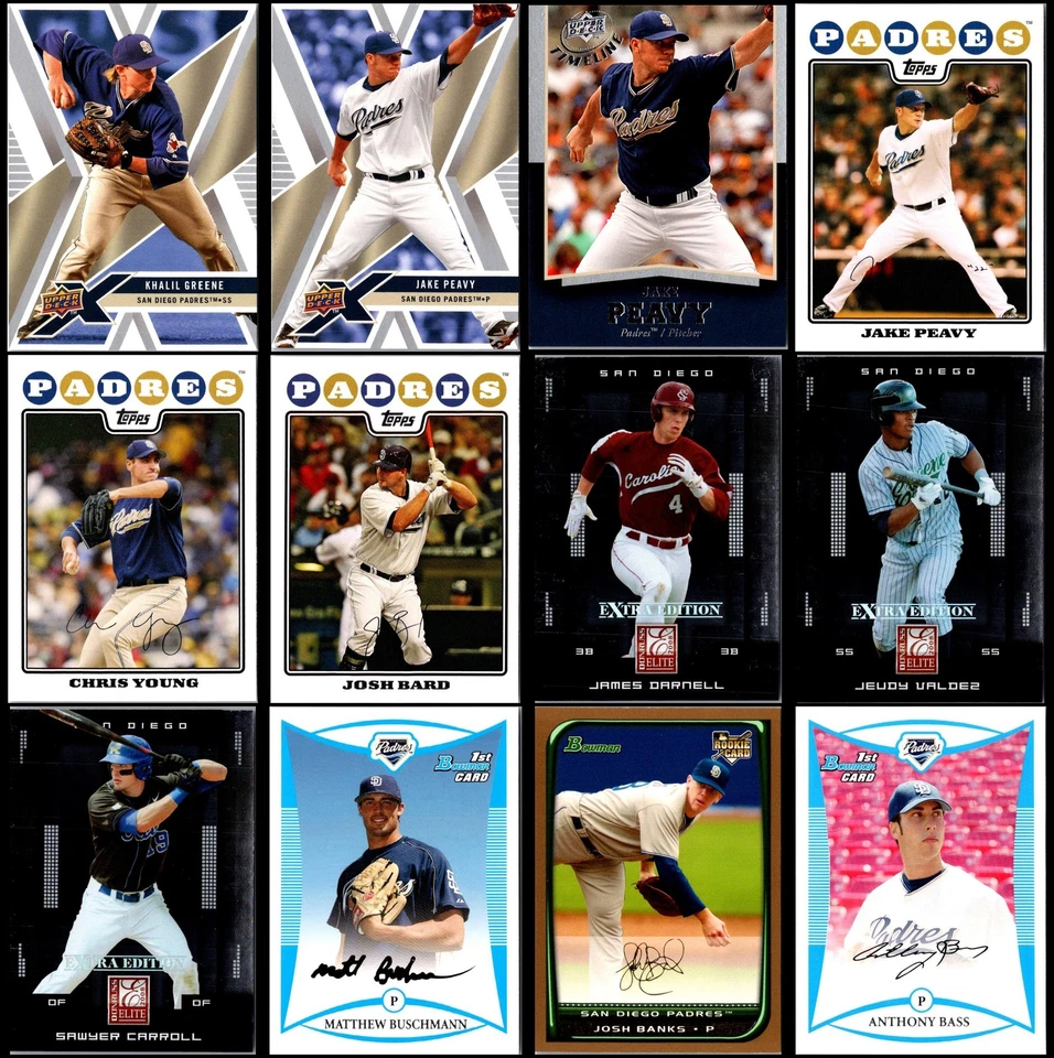 Lote de tarjetas 2008 de los Padres de San Diego (74) - Una verdadera joya - ¡Haz que cada día sea especial! Foto 2 de 4