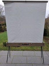 MW STELLA mF Dia Film Projektions Leinwand 1950 vinta in Kasten automat Entfaltg