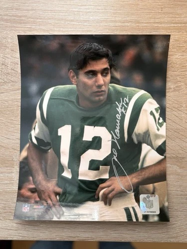 Joe Namath Signed 8x10 with COA New York Jets NFL HOF