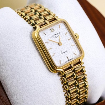 LONGINES Damenuhr Klassisch, Neue Batterie, Gereinigt