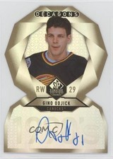 2020 Upper Deck SP Signature Edition Legends Decagons Gold Gino Odjick Auto 0c3