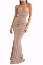 House of CB Milena Jersey Corset Maxi Dress Rushed Size L 