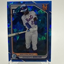 2024 Bowman Chrome Sapphire Edition Heriberto Rincon 1st New York Mets BCP-172