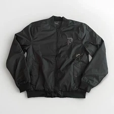 Mens Primitive Skateboarding Black Full Zip Bomber Jacket