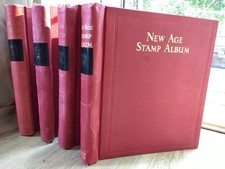 King George VI Commonwealth Stamp Collection in 4 New Age Albums - Mint & Used.