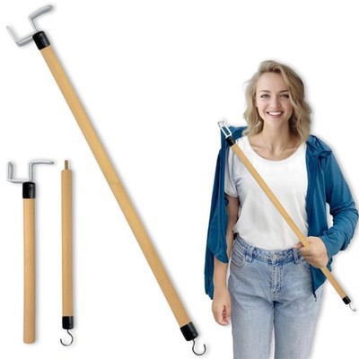 Nourislif 27'' Dressing Stick, Long Stick for Elderly, Disabled,