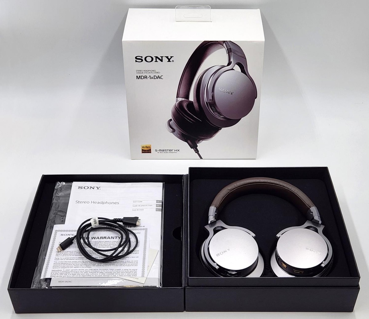 Sony MDR-1ADAC Hi-Res USB Stereo Headphones with S-Master HX