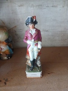 Antique Porcelain Figurine Napoleon Marshal Lannes, 14 inch Decanter