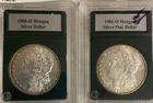 1888-O and  1901-O MORGAN SILVER DOLLARS (xf-au-bu)