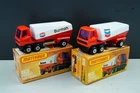 Matchbox Lesney No 63 freeway Gas Tanker Pair Burmah/Chevron NM +Original Boxes