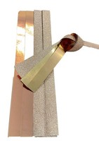 FröBelsterne, Papierstreifen Rosé Gold Metallic/Glitter, 24 Streifen, 15Mm X 450