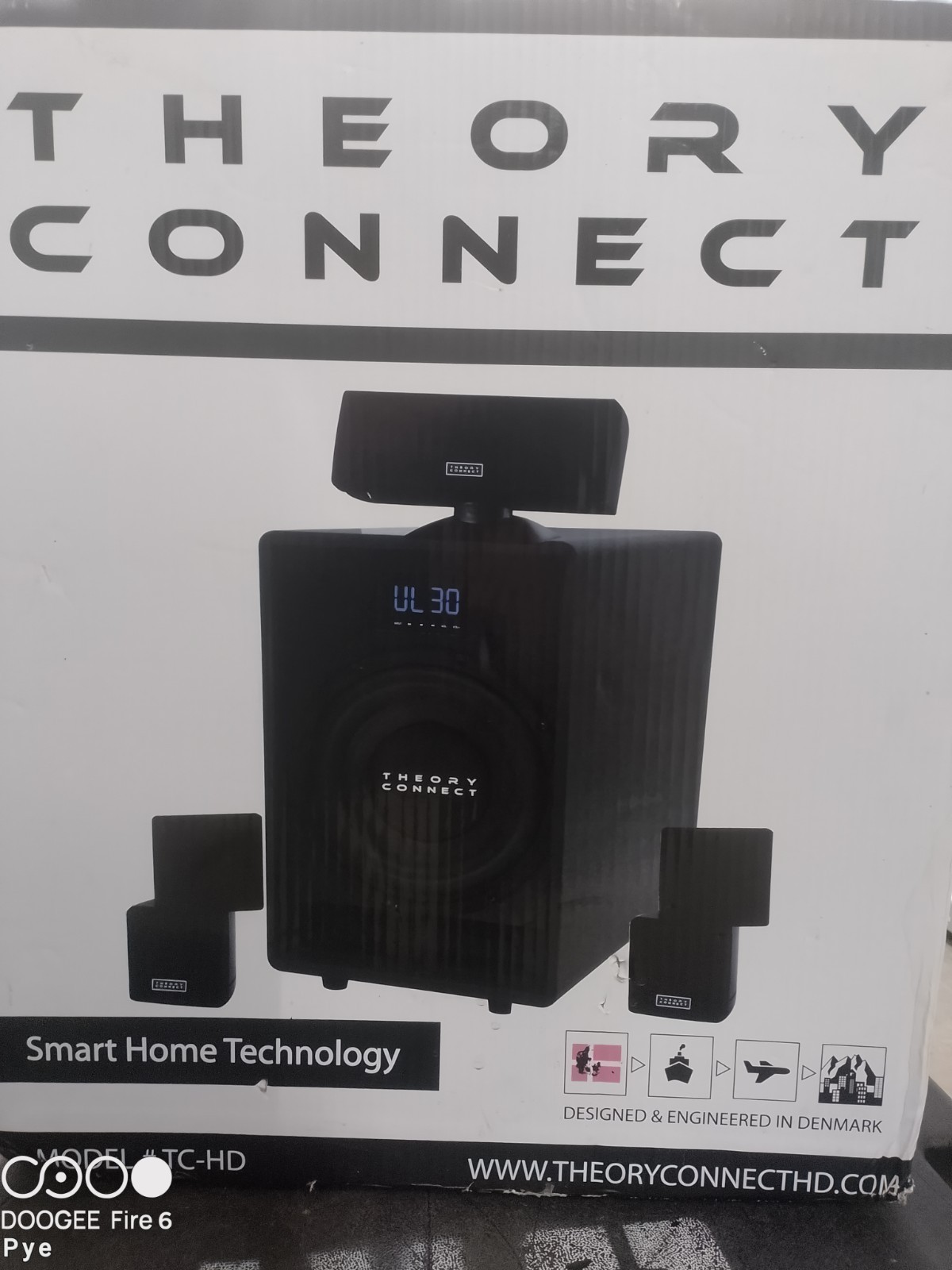 Theory Connect 2000w 6.1 Speaker Setup W/500w Sub Smart Home
