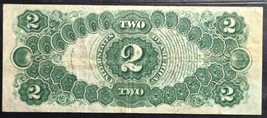 1917 US Legal Tender $2 Note FR#60 - PMG 30 - Very Fine - Image 4 of 4