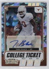 2021 Panini Contenders Draft Picks College Ticket 22/23 Tarik Black Auto wd9