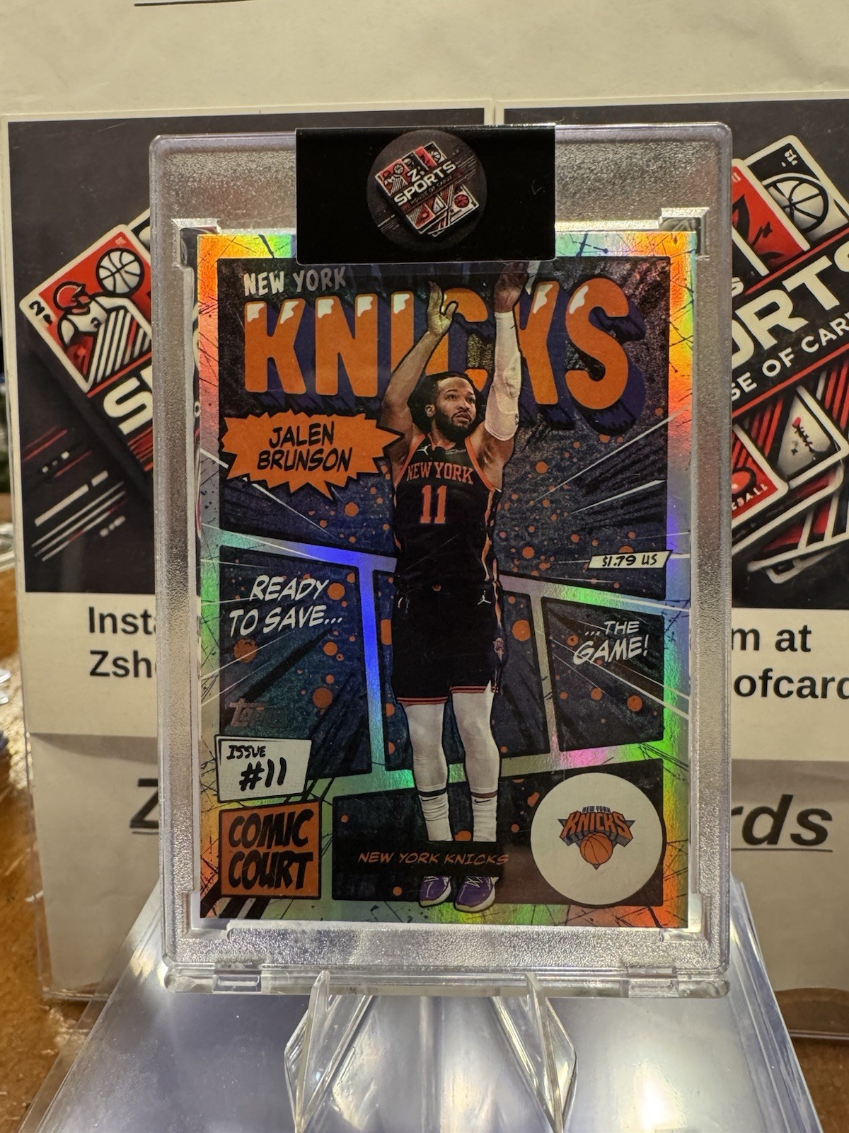 2025 Topps Jalen Brunson Comic Court #CC-12 New York Knicks