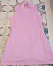 Puma Pink Sleeveless Dress Women's Size XL Polo Style 