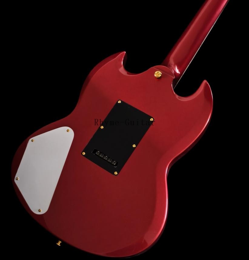 Factory Metallic Red Solid Body Electric Guitar Gold Hardware FR Bridge Vibrato