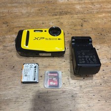 FUJIFILM FinePix XP120 Yellow Waterproof Camera Tested Working From Japan