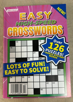 Easy High-Speed Crosswords ~Over 126 Puzzles + Bonus Mystery Words ~Nov. 2025