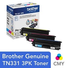 Brother TN3313PK Color Toner Cartridge 3 Pack Cyan Magenta Yellow