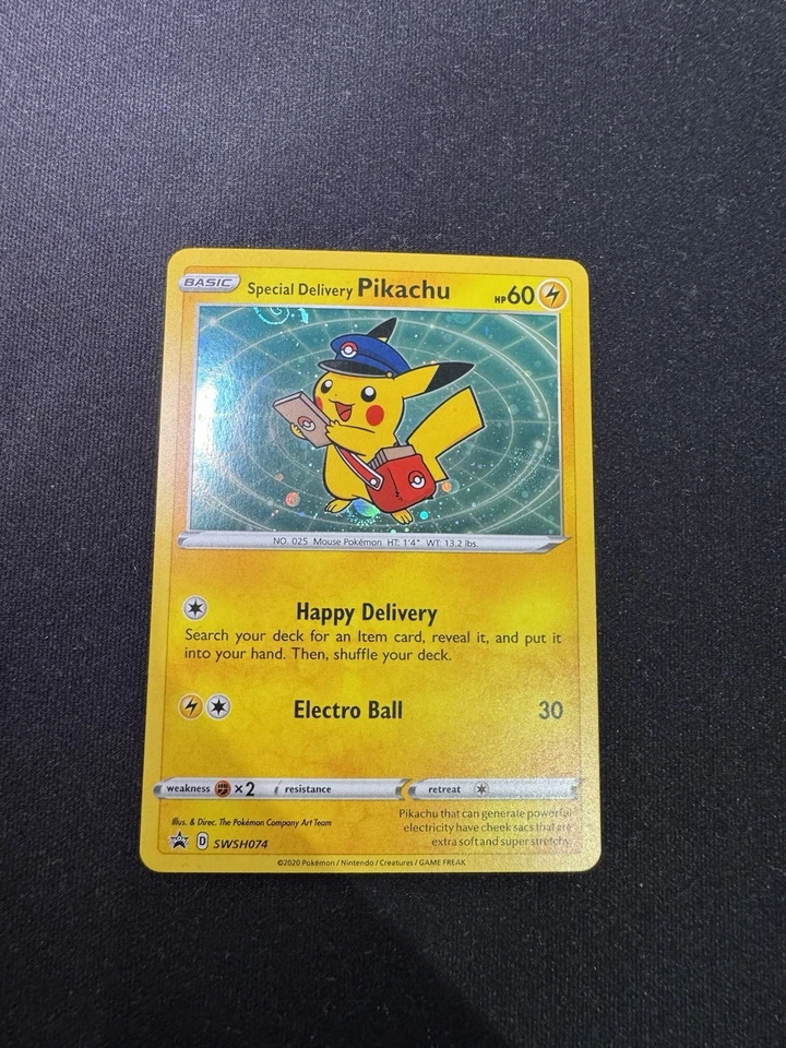 Special Delivery Pikachu SWSH074 SWSH: Sword & Shield Promo Cards Holo - Image 3 of 4