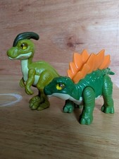 Fisher-Price Imaginext Jurassic World Parasaurolophus and a Stegosaurus