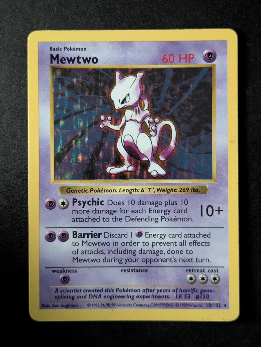 Mewtwo Pokmon TCG Holo Rare Base Set Individual Collectible Card Game Cards  for sale | eBay