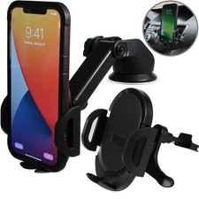 360 Car Phone Mount Holder Dashboard Clip Stand For iPhone Samsung Universal