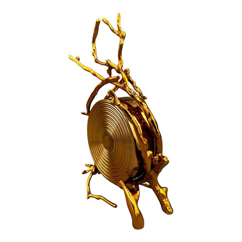 Global Views Twig Brass Clock - Picture 6 of 9