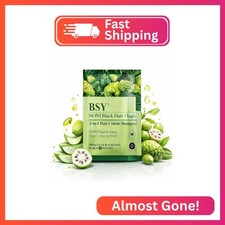 BSY Noni Black Hair Magic Hair Color Shampoo 12ml x 6 Sachets Ammonia-Free N