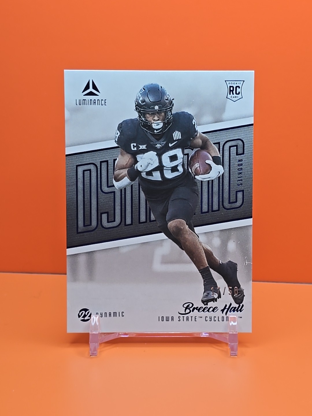 Breece Hall Panini Luminance Dynamic Rookies #DYNRBHA Blue