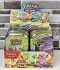 Pokémon Prismatic Evolutions Mini Tins Complete Display Coins No Packs EMPTY
