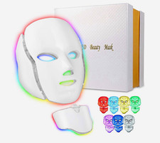 7 colors LED Light Therapy Facial Mask w/ Controller,