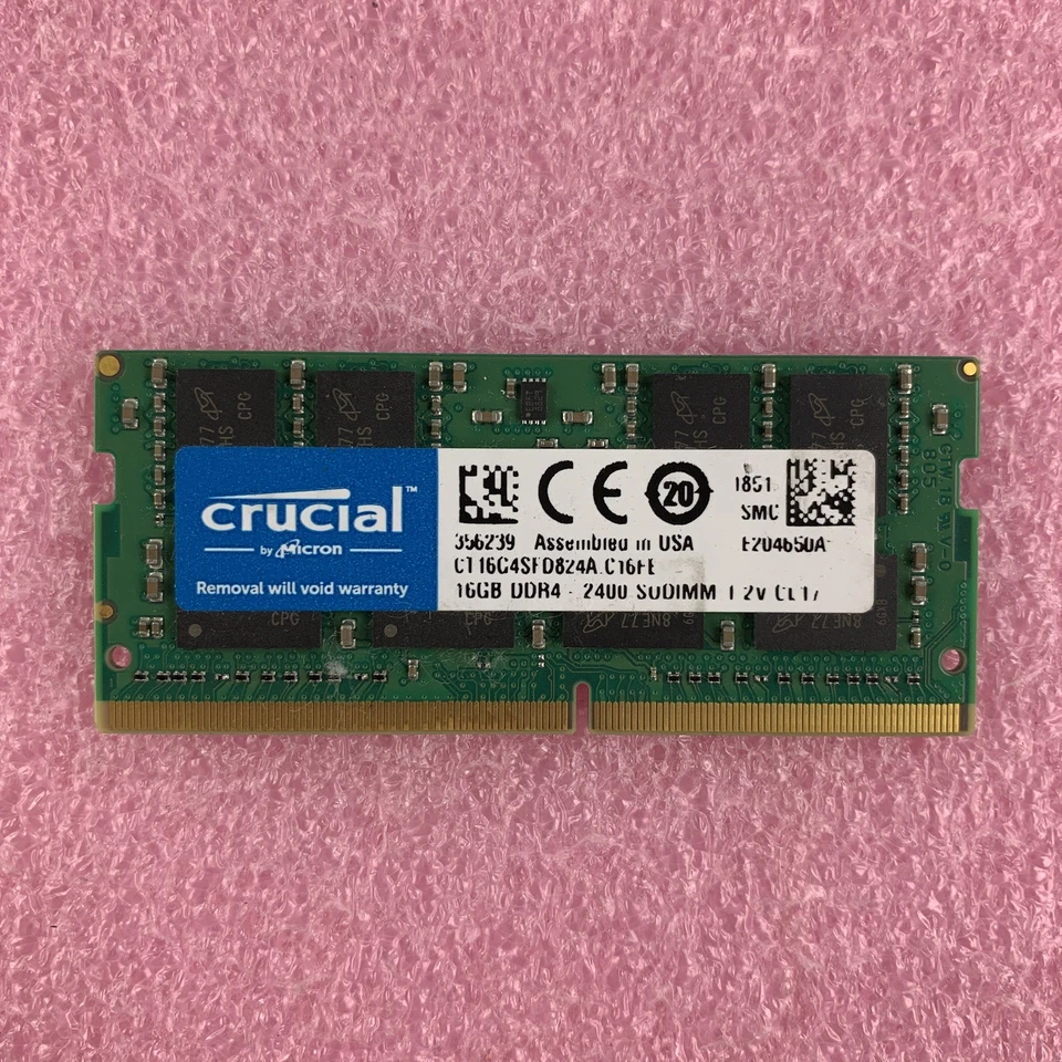 Crucial CT16G4SFD824A.C16FE 16 GB  DDR4 240MHz PC4-19200 Laptop Memory RAM - Image 2 of 4