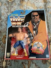Hasbro WWF WWE Jim The Anvil Neidhart Wrestling Carded Figure & ultimate warrior