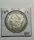 1878-CC Carson City Mint Morgan Silver $1 Dollar Near Uncirculated US Coin #585!