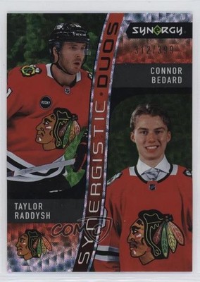 2023 Upper Deck Synergy Green 312/399 Connor Bedard Taylor Raddysh #SD-5 RC 0be5