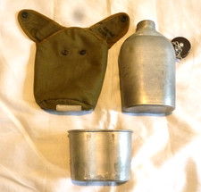 GOURDE QUART ET HOUSSE ARMEE FRANCAISE ALGERIE