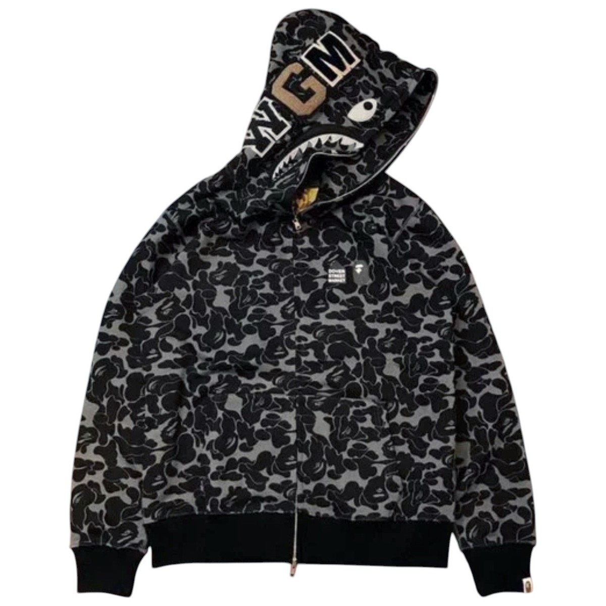 BAPE x Dover Street Market Special Camo Full Zip Hoodie Black | A