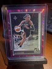 A'Ja Wilson 2025 Panini Donruss WNBA Basketball Pink Laser /25 Las Vegas Aces