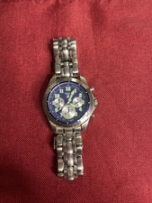 Reloj de buceo de tres manecillas azul fósil (50 metros) esfera azul CH2286 con taquímetro