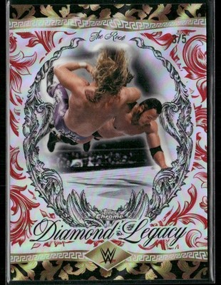 2026 WWE Topps Chrome #RDL-5 The Rock Diamond Legacy Red Refractor /5 SSP 1:4130