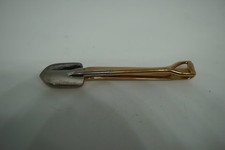 Vintage Shovel Tie Clip Two-Tone Metal 2.5" Length Unique Men's Fashion
