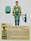 G.I. Joe 1983 Gung-Ho Marine v1, 100% COMPLETE with Original File Card, NICE